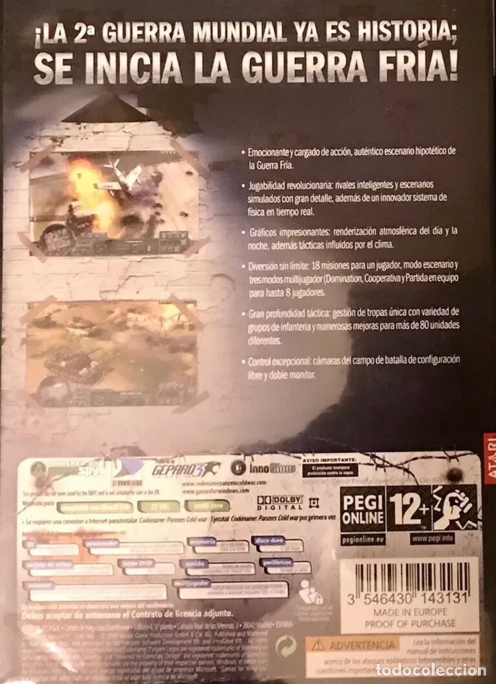Videojuegos y consolas: CODENAME: PANZERS COLD WAR , PC DVD ROM, ETR EN MUY BUEN ESTADO - Foto 2