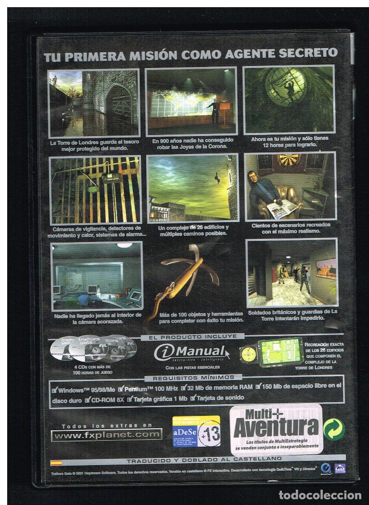 Videojuegos y consolas: TRAITORS GATE - JUEGO PC - 4 DISCOS - Foto 2