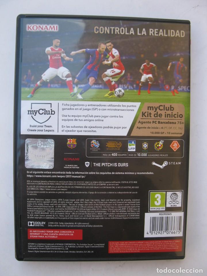 Videojuegos y consolas: PES 2017 - PRO EVOLUTION SOCCER - JUEGO PARA PC. - Foto 3