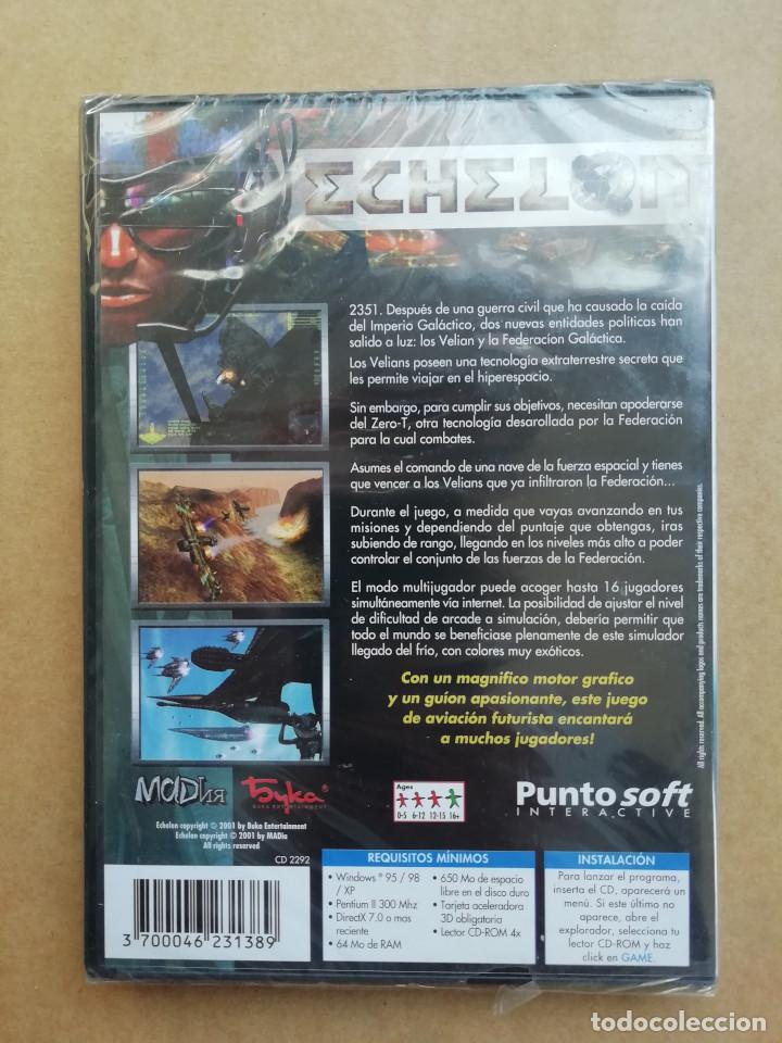 Videojuegos y consolas: ECHELON - JUEGO PARA PC CD ROM - WINDOWS 95 / 98. PRECINTADO - Foto 2