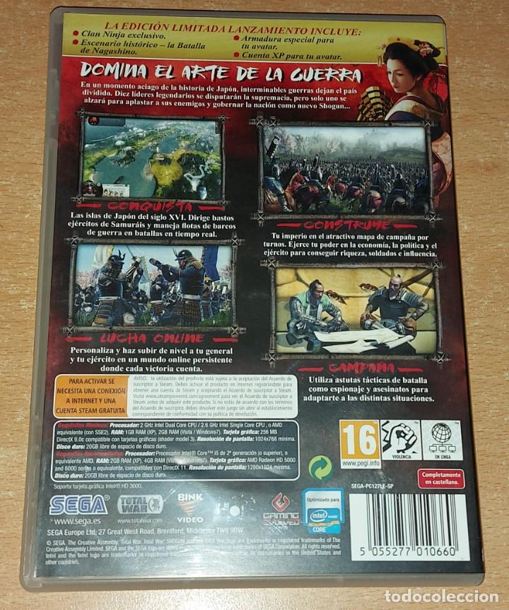 Videojuegos y consolas: PC DVD ROM TOTAL WAR SHOGUN 2 EDICION LIMITADA PAL ESPA&Ntilde;A - Foto 2