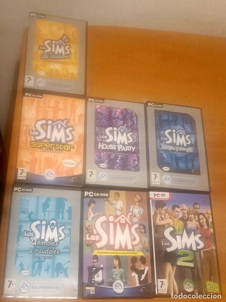 Videojuegos y consolas: Juego Pc LOS SIMS DVD - 7 juegos - Foto 1