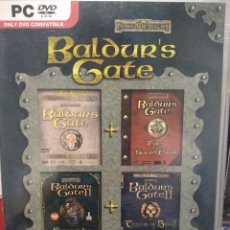 Videojuegos y Consolas: BALDUR'S GATE. JUEGO PARA PC. 4 JUEGOS EN 1 CAJA. USADO, BUEN ESTADO. 2 CD'S + 2 DVD'S.. Lote 335103143