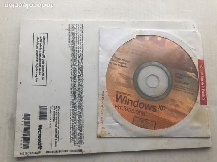 Videojuegos y consolas: MICROSOFT WINDOWS XP PROFESSIONAL GUIA DE INICIO VERSION 2002 SERVICE PACK 2 CD PC KREATEN - Foto 2