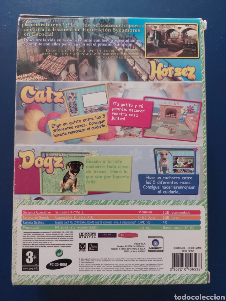 Videojuegos y consolas: PLUS PACK: HORSEZ+CATZ+DOGZ PC CD ROM UBISOFT - Foto 5