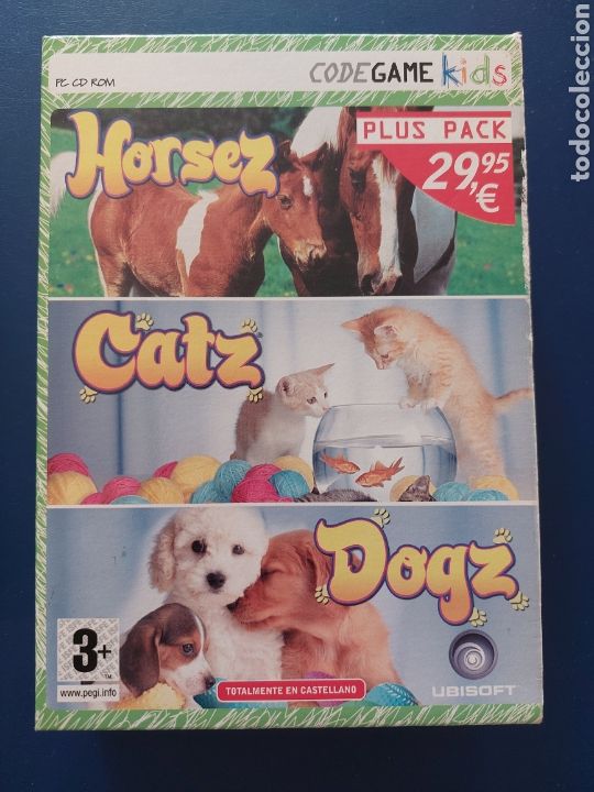 Videojuegos y consolas: PLUS PACK: HORSEZ+CATZ+DOGZ PC CD ROM UBISOFT - Foto 1