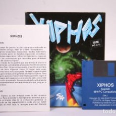 Videojuegos y Consolas: JUEGO XIPHOS 1990 POR ELECTRONIC ZOO - IBM PC 3 1/2 - INSTRUCCIONES Y DISCO - SYSTEM 4 ESPAÑA. Lote 339799068