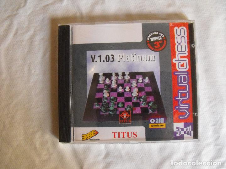 Videojuegos y consolas: V.2.03 Platinun. Virtual Chess. PC CD-ROM. ERBE TITUS. - Foto 1