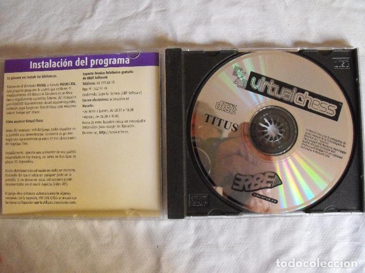 Videojuegos y consolas: V.2.03 Platinun. Virtual Chess. PC CD-ROM. ERBE TITUS. - Foto 2