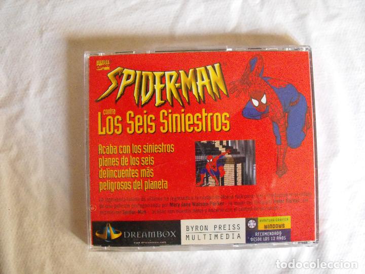 Videojuegos y consolas: Spiderman contra los Seis Siniestros. PC CD-ROM. DREAMBOX. - Foto 3