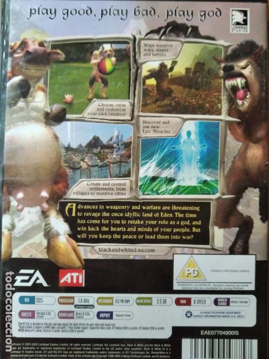 Videojuegos y consolas: BLACK & WHITE 2. JUEGO PC DVD COMPLETO. - Foto 3