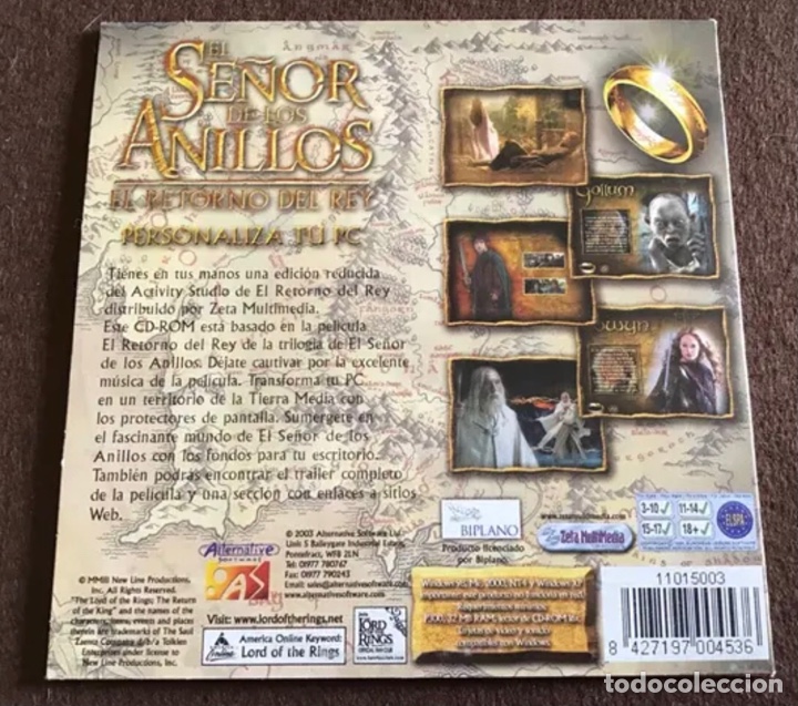 Videojuegos y consolas: Disco CD-ROM. EL SE&Ntilde;OR DE LOS ANILLOS. - Foto 2