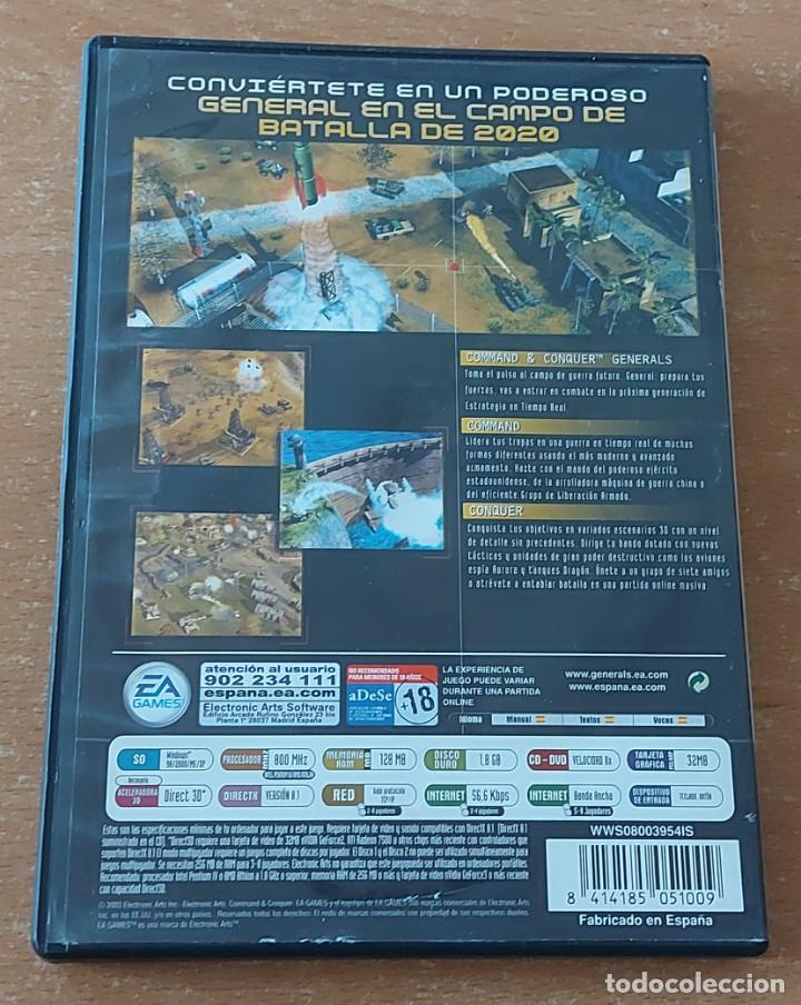 Videojuegos y consolas: PC CD ROM COMMAND AND CONQUER GENERALS ESPA&Ntilde;A EA GAMES - Foto 2