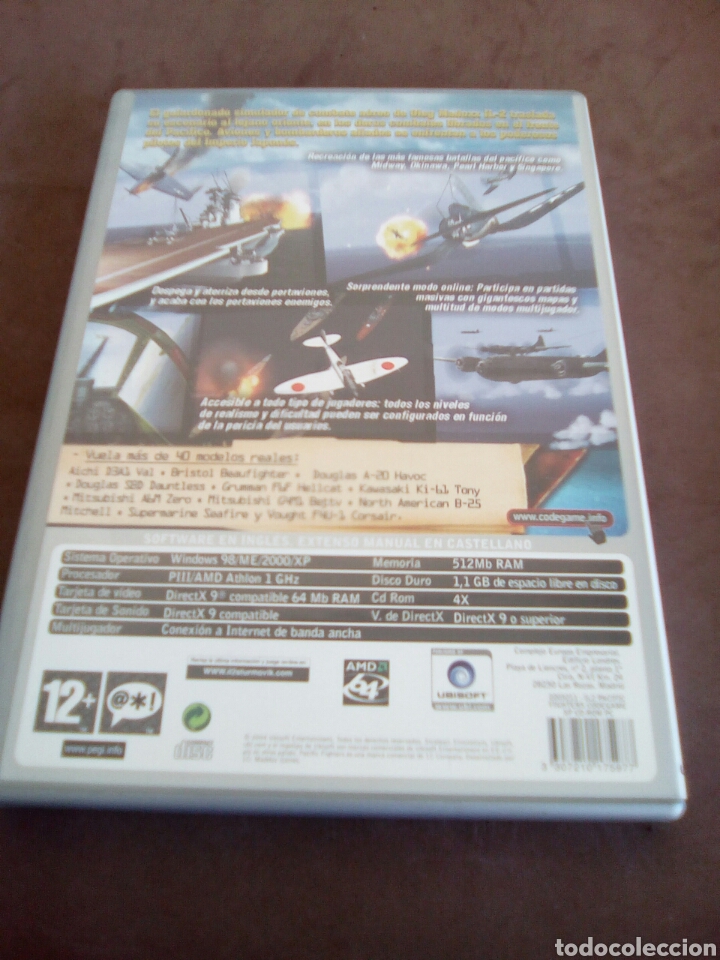 Videojuegos y consolas: Juego de pc pacific fighters completo con su libro de instrucciones - Foto 2