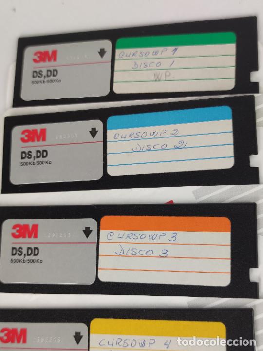 Videojuegos y consolas: Gran lote de 15 discos de 5 1/4. discos PC. Programas, cursos, etc. Circa 1980. - Foto 4
