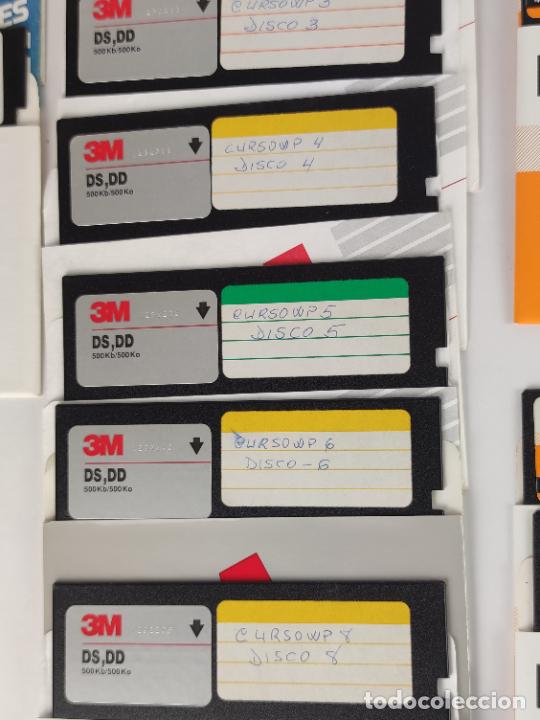 Videojuegos y consolas: Gran lote de 15 discos de 5 1/4. discos PC. Programas, cursos, etc. Circa 1980. - Foto 5