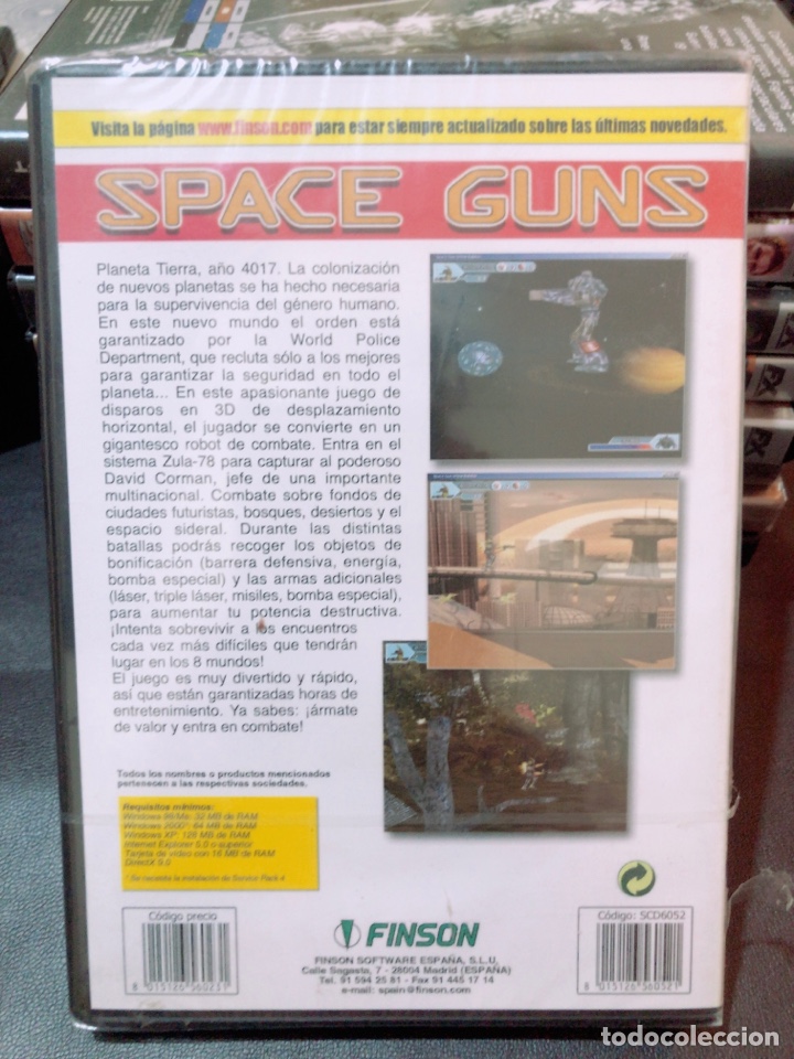 Videojuegos y consolas: Juego Pc-cd ROM, Space Guns. Precintado - Foto 2