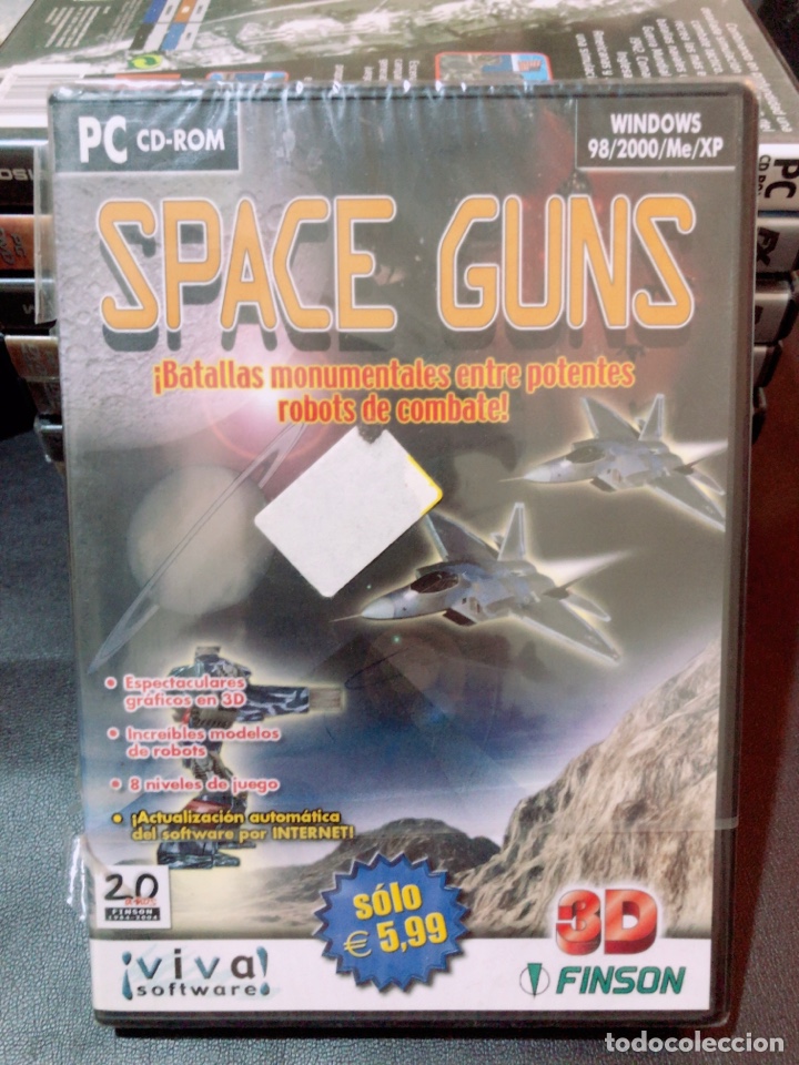 Videojuegos y consolas: Juego Pc-cd ROM, Space Guns. Precintado - Foto 1