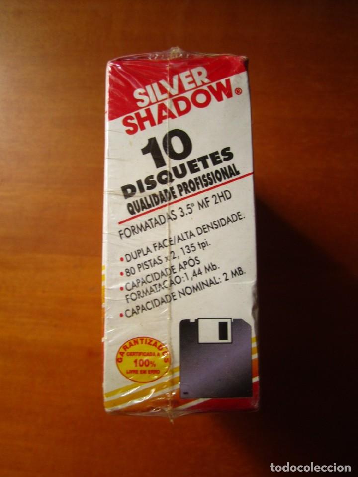 Videojuegos y consolas: Caja 10 Disquetes Precintados Silver Shadow - Foto 4