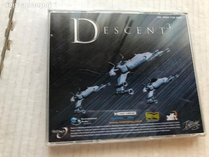 Videojuegos y consolas: DESCENT 3 - INTERPLAY 2 CDS - PC CD ROM KREATEN - Foto 4