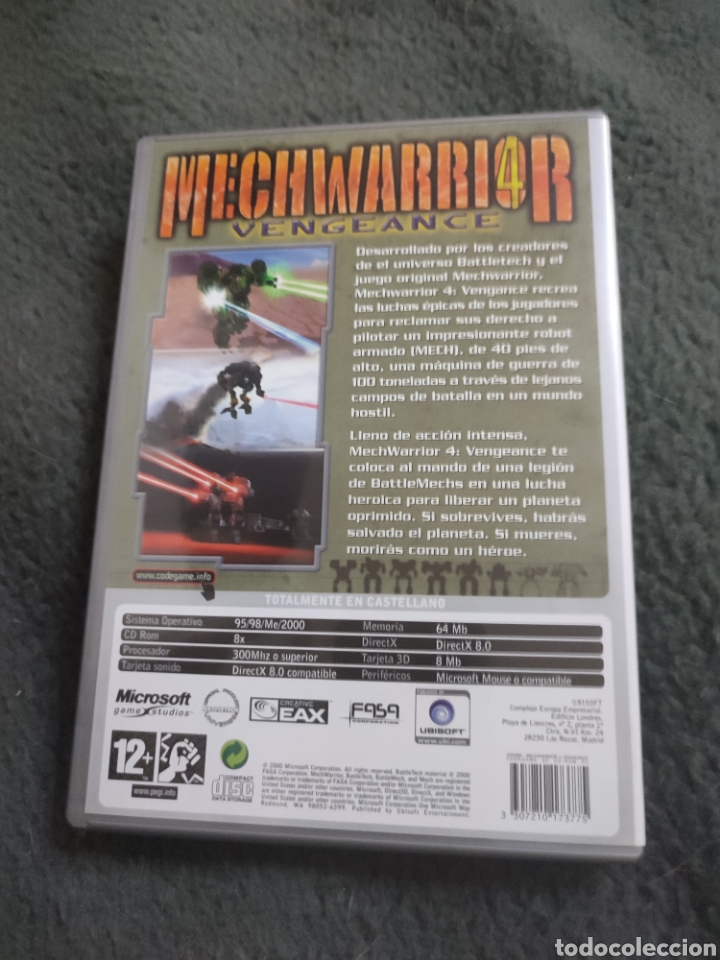 Videojuegos y consolas: Mechwarrior 4 vengeance. Microsoft. Ubisoft. - Foto 2