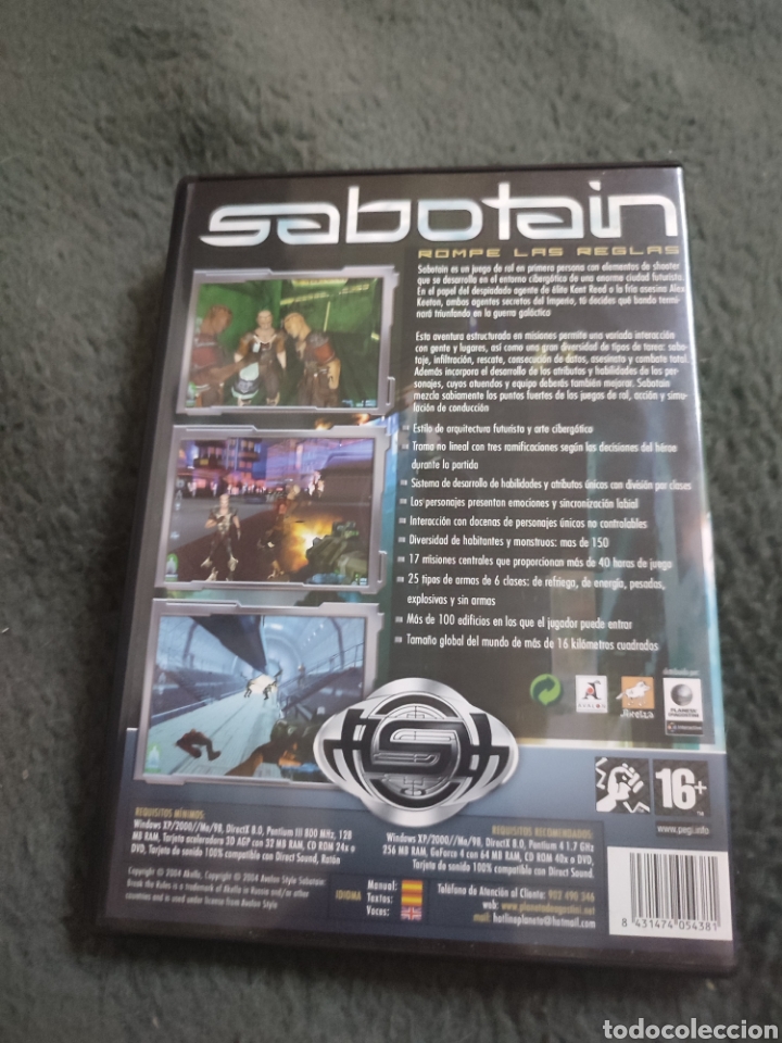 Videojuegos y consolas: Sabotain. Rompe las reglas. Avalon. Akella - Foto 2
