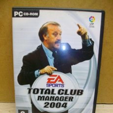 Videojuegos y Consolas: TOTAL CLUB MANAGER 2004 JUEGO DE PC CON VICENTE DEL BOSQUE. Lote 364125286