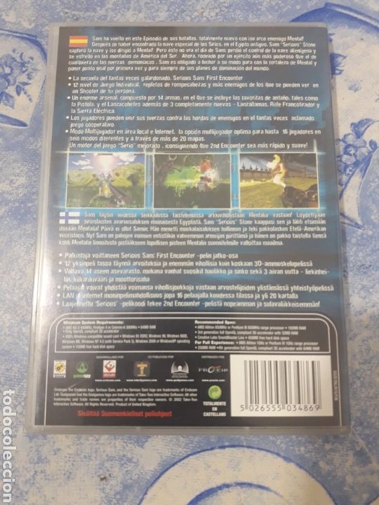 Videojuegos y consolas: SERIOUS SAM THE SECOND ENCOUNTER PC PAL ESP - Foto 4