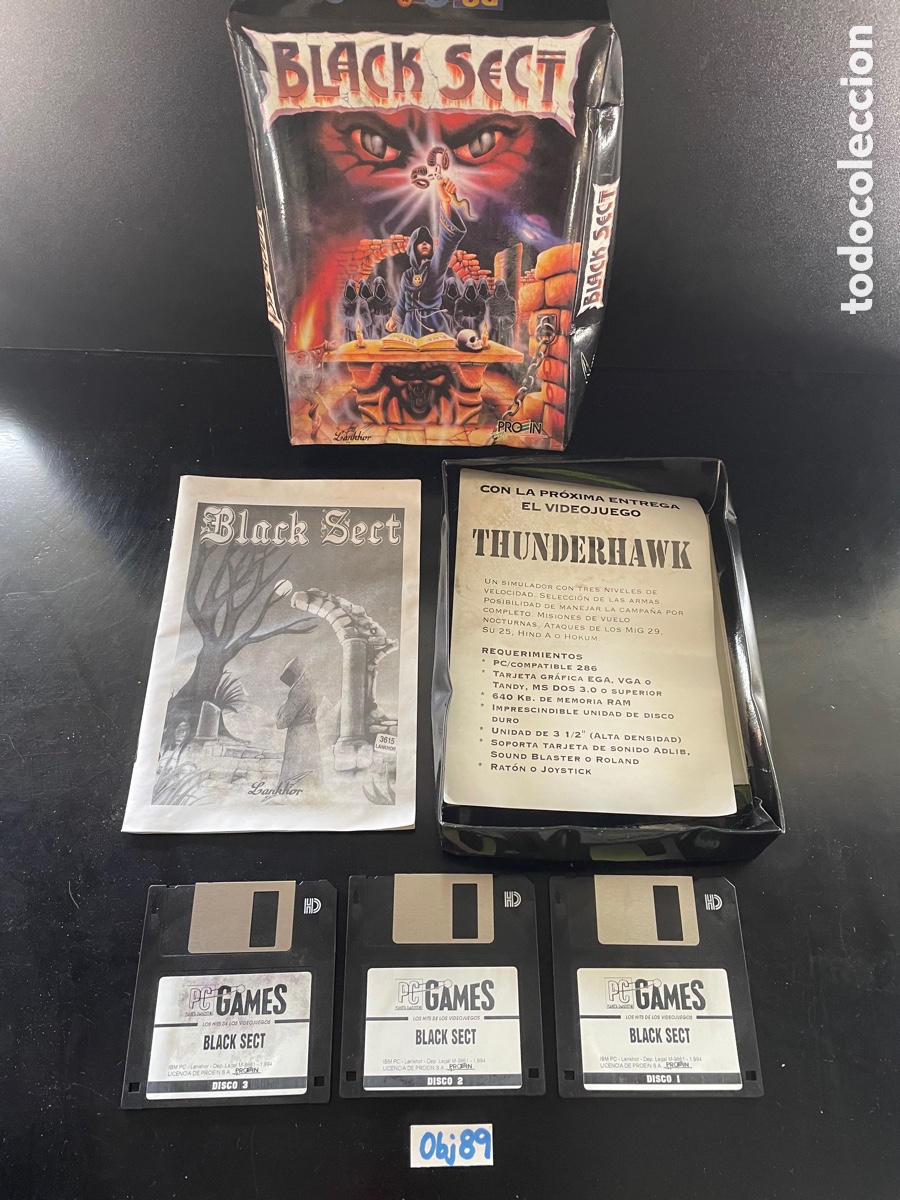 Videojuegos y consolas: BLACK SECT - PRO IN - JUEGO PC a&ntilde;os 90 - Foto 3