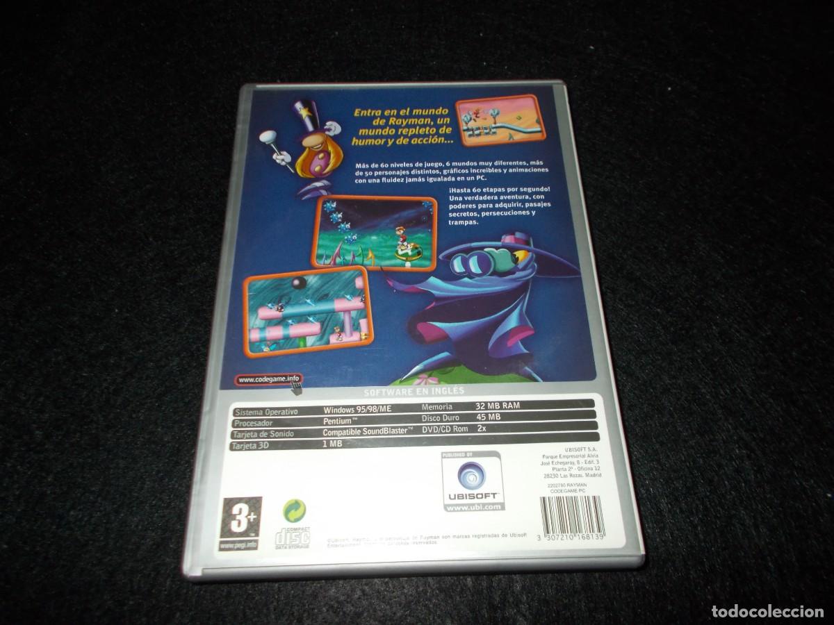 Videojuegos y consolas: RAYMAN, CODE GAME PC CD ROM. UBISOFT JUEGO - Foto 3