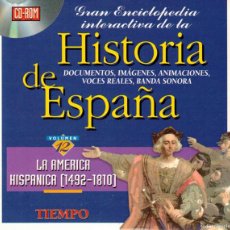 Videojuegos y Consolas: CD-ROM - VOLUMEN 12 - LA AMÉRICA HISPÁNICA (1492- 1810) ENCICLOPEDIA INTERACTIVA HISTORIA DE ESPAÑA