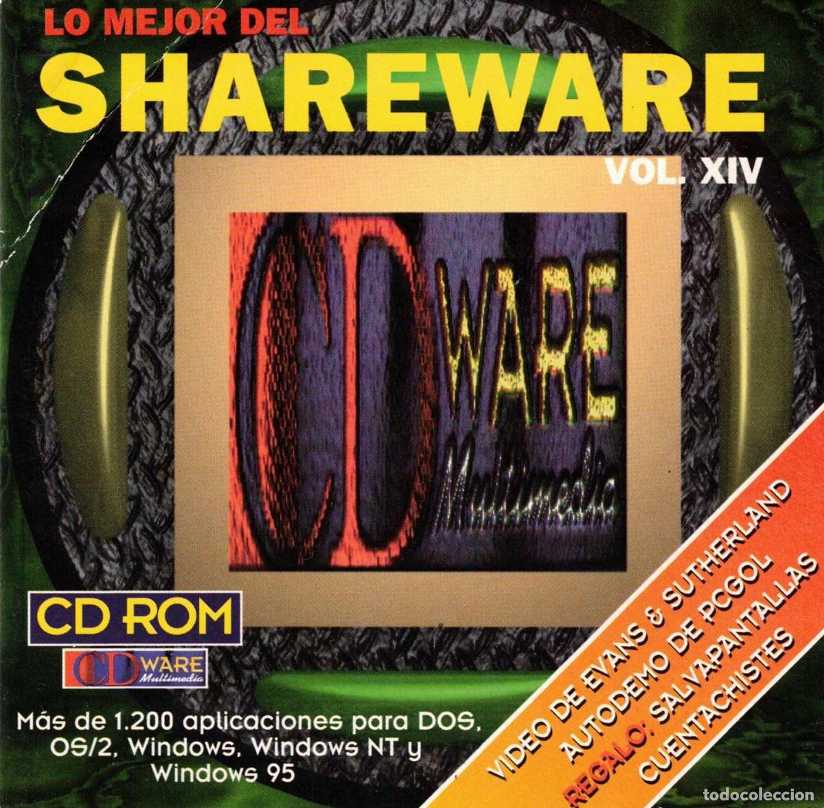 Videojuegos y consolas: CD-ROM - LO MEJOR DEL SHAREWARE - VOLUMEN XIV - CDWARE - Foto 1