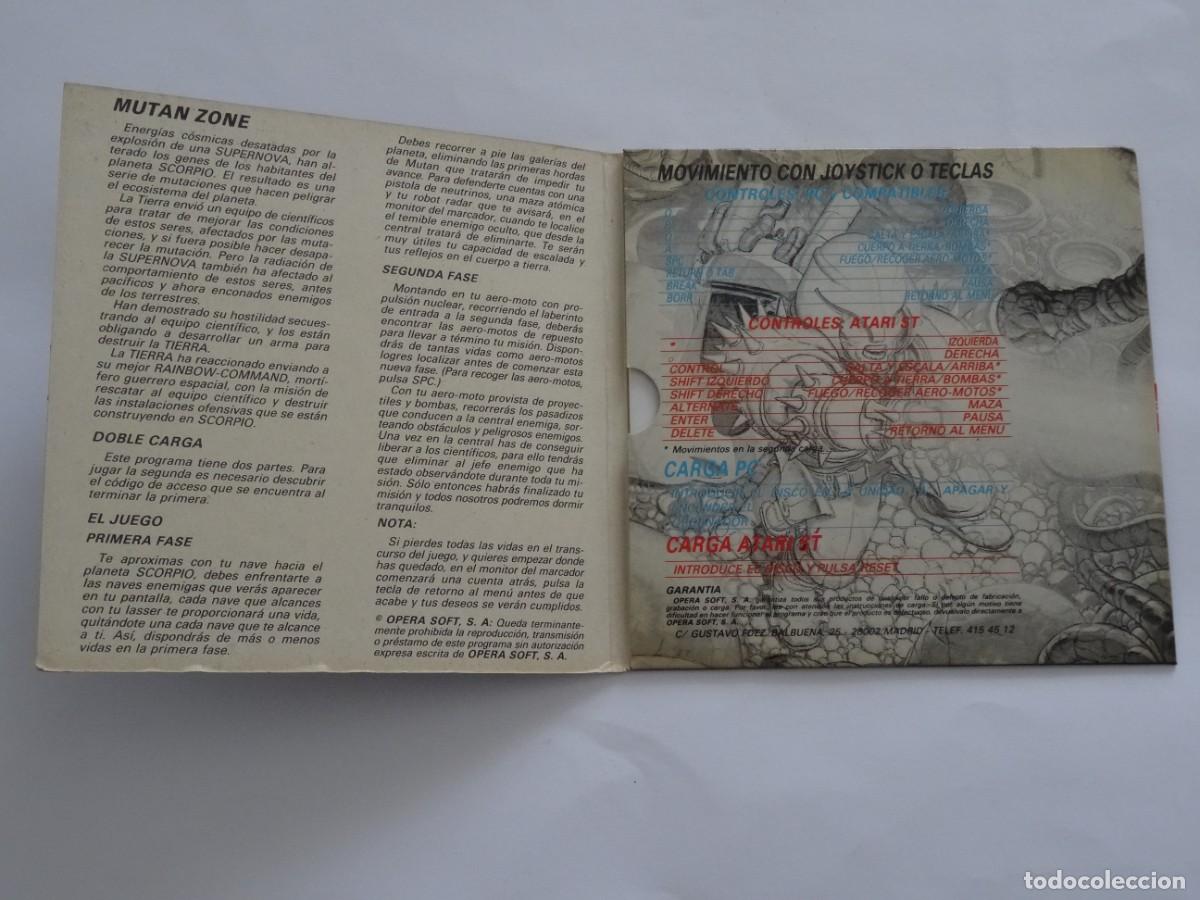 Videojuegos y consolas: PC IBM Compatibles - Mutan Zone Opera Soft Disco 5 1/4 Disc - Foto 2