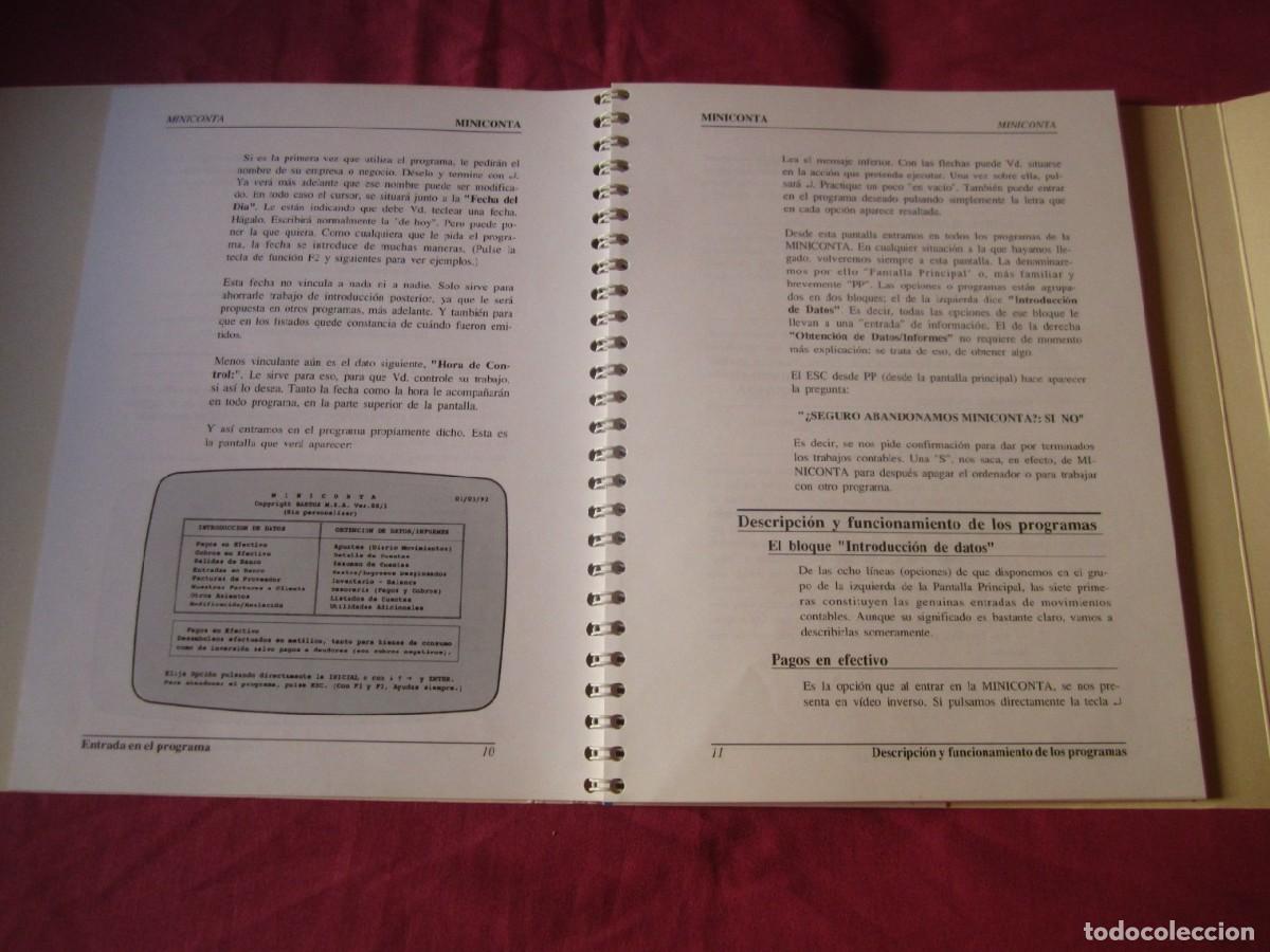 Videojuegos y consolas: Miniconta (Micronet) (Antiguo Programa de Contabilidad para PC) - Foto 12