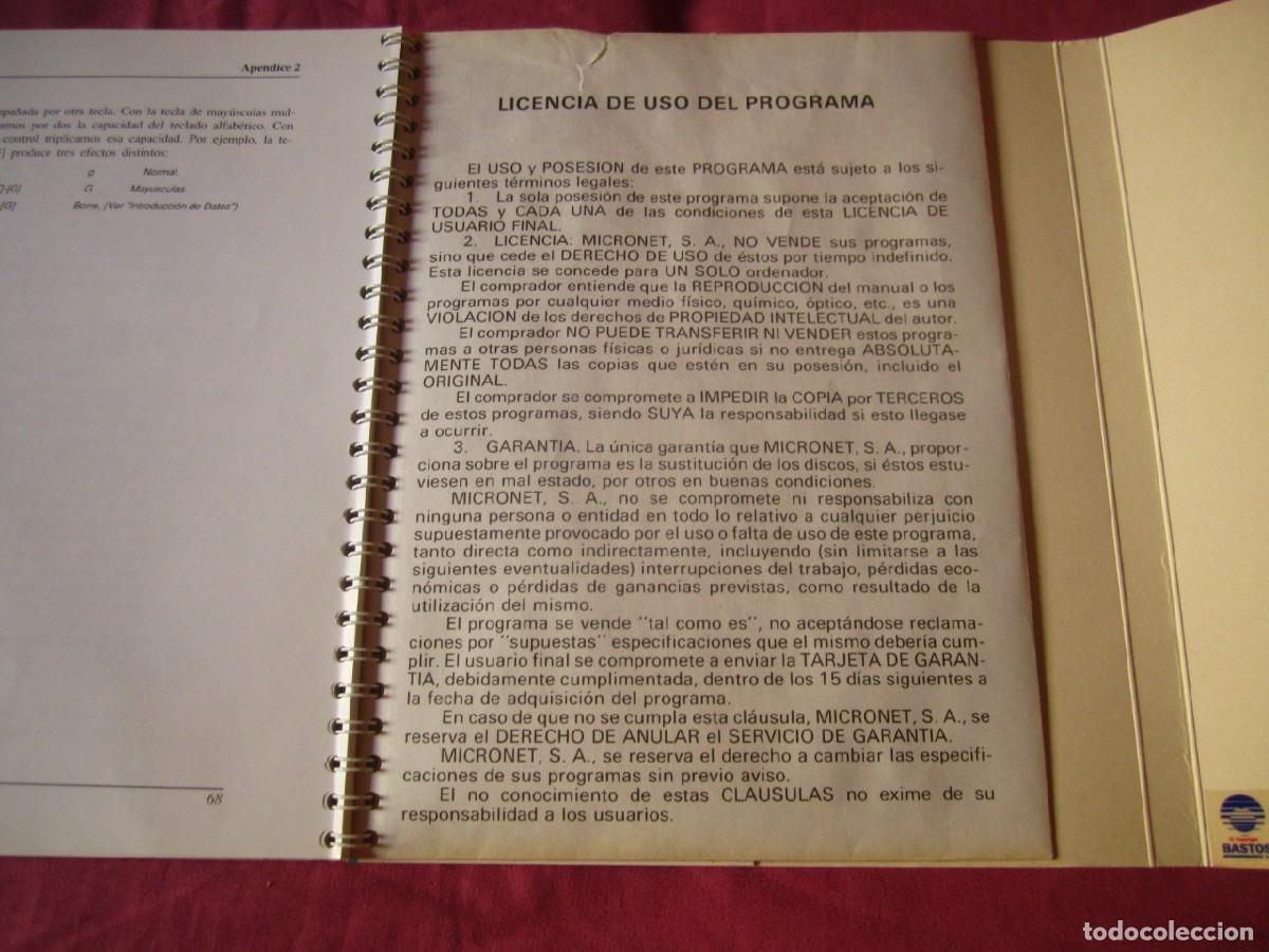 Videojuegos y consolas: Miniconta (Micronet) (Antiguo Programa de Contabilidad para PC) - Foto 17