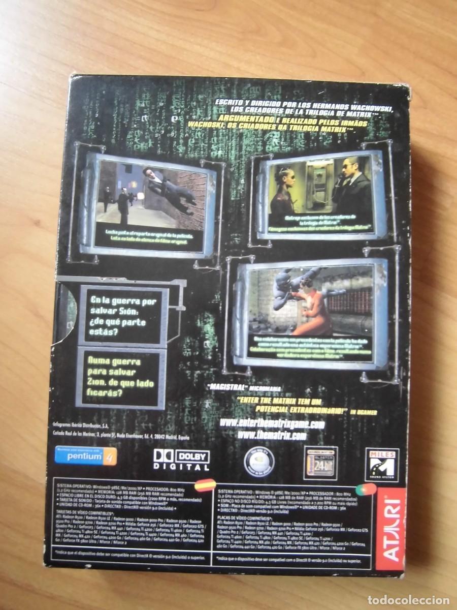 Videojuegos y consolas: PC CD-ROM ENTER THE MATRIX ATARI - Foto 2