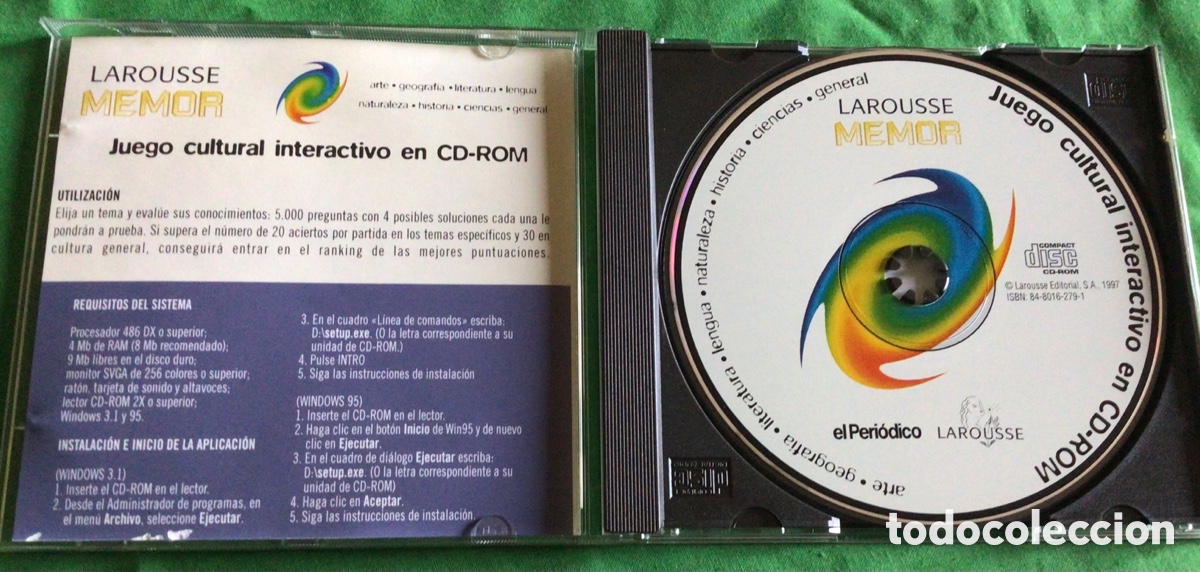 Videojuegos y consolas: MEMOR. Larousse. CD-Rom - Foto 2