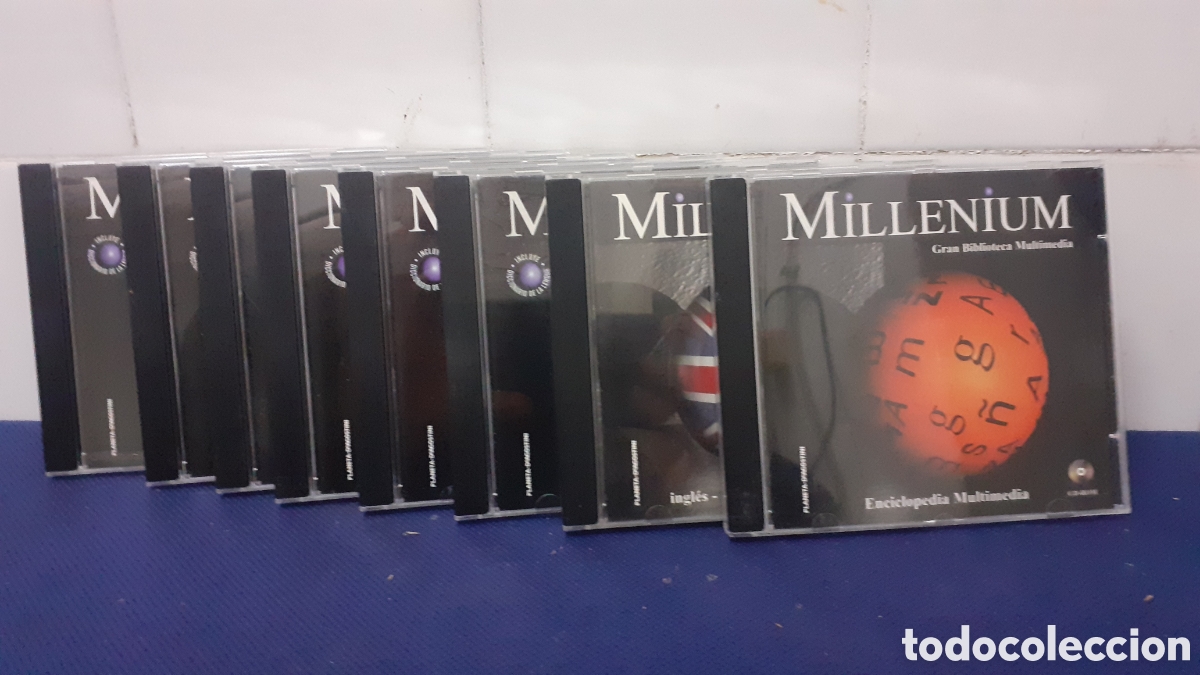 Videojuegos y consolas: MILLENIUM GRAN BIBLIOTECA MULTIMEDIA 8 CDS, ESTADO EXCELENTE - Foto 1