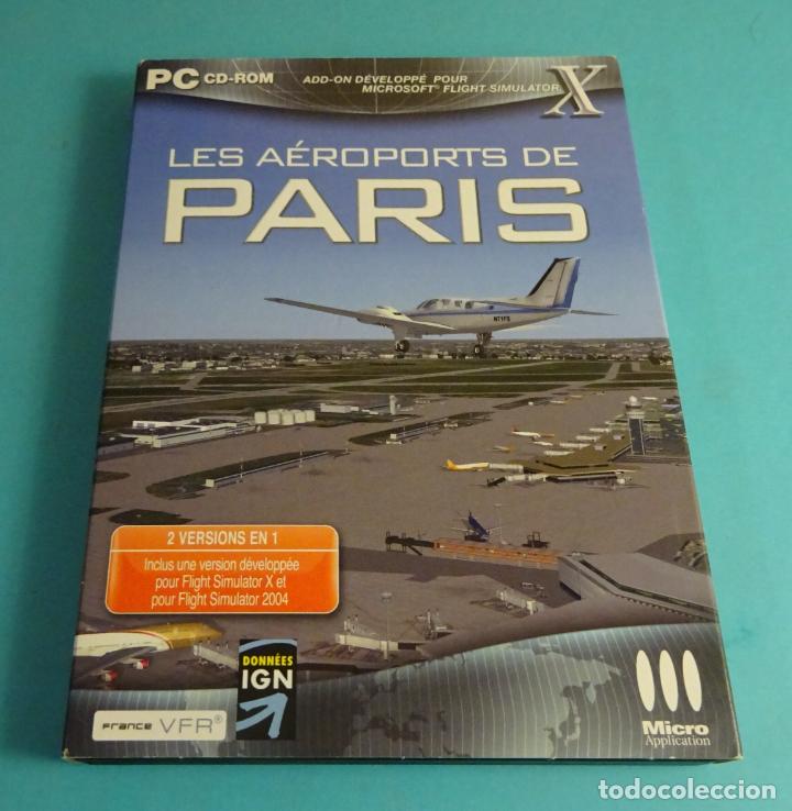 Videojuegos y consolas: LES A&Eacute;ROPORTS DE PARIS. ADD-ON POUR MICROSOFT FLIGHT SIMULATOR 2004 / X - Foto 1