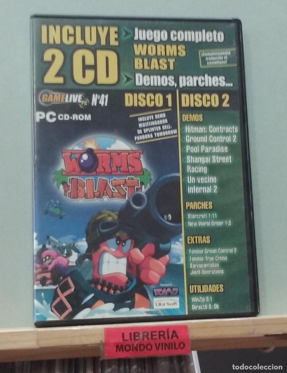 Videojuegos y consolas: Gamelive n&ordm; 41. Worms blast, juego PC. Solo CD 1 - Foto 1
