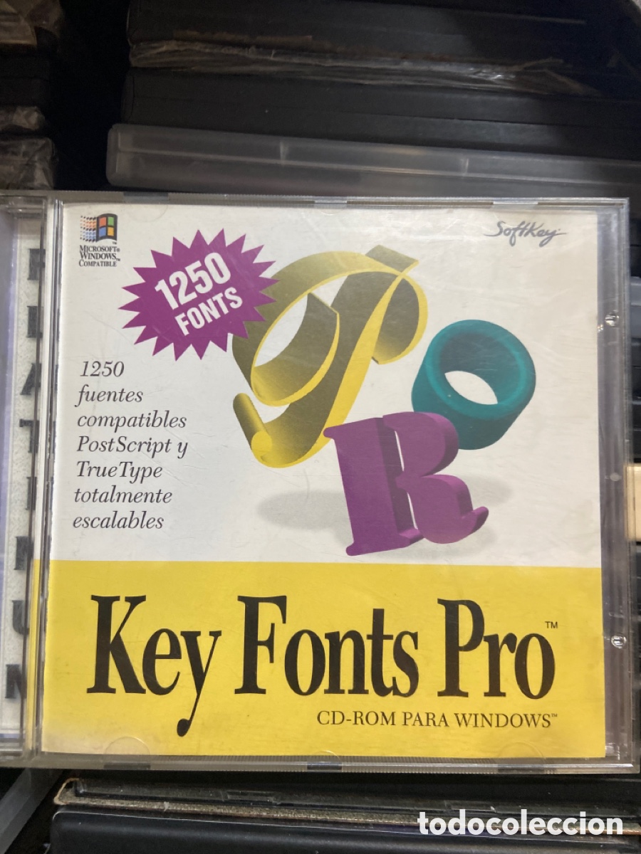 Videojuegos y consolas: Key font pro CD rom para Windows 1250 - Foto 1