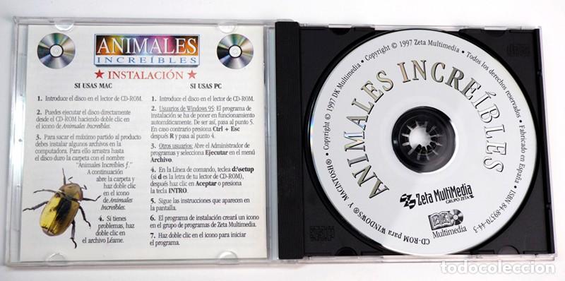 Videojuegos y consolas: Animales incre&iacute;bles. CD-ROM. Edici&oacute;n 1997 - Foto 3