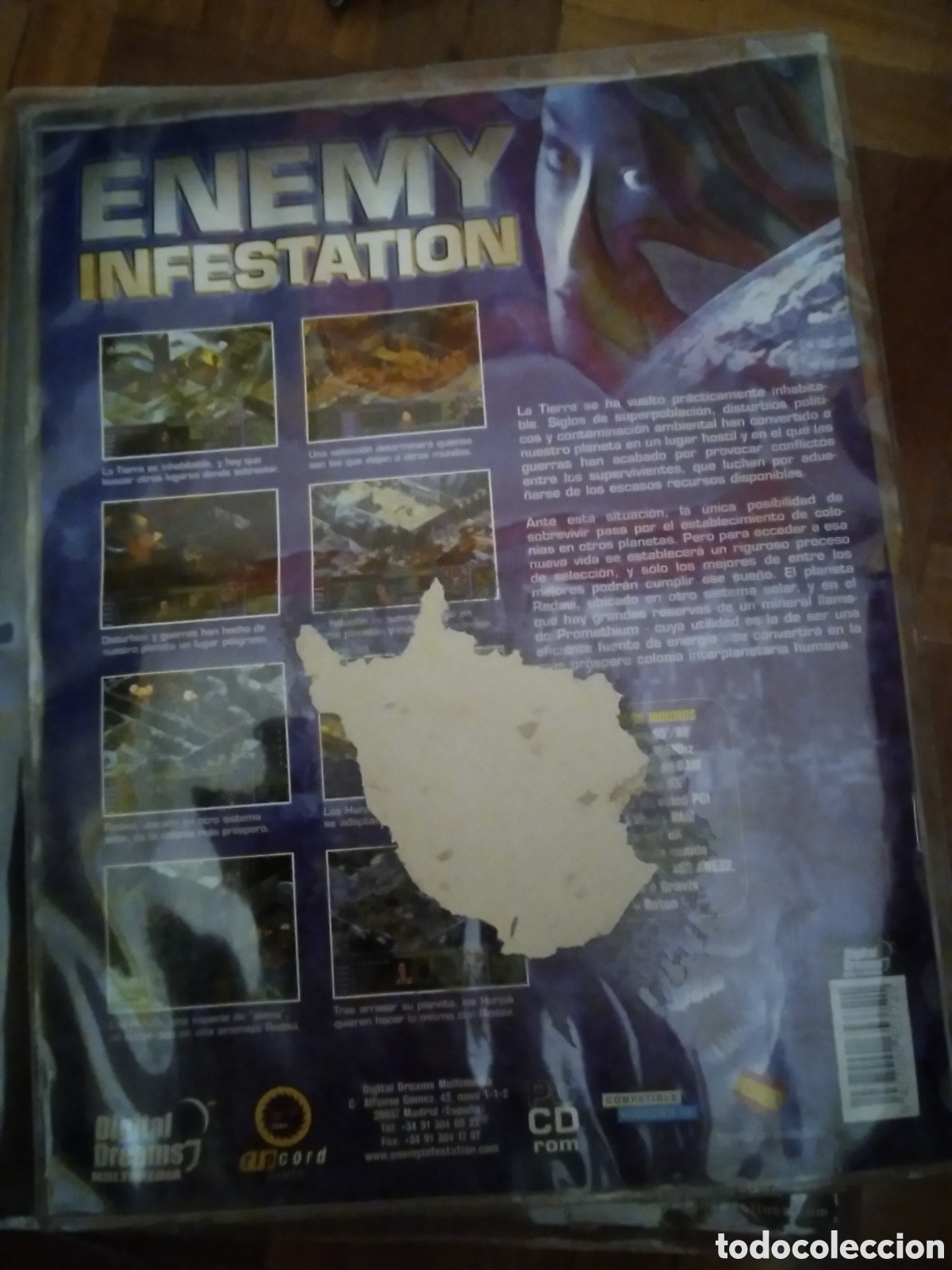 Videojuegos y consolas: Enemy infestaci&oacute;n juego para pc contiene cd - Foto 2