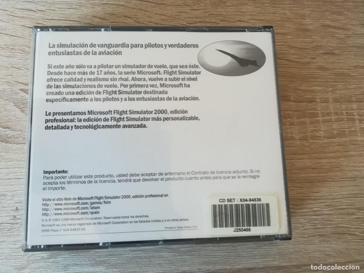 Videojuegos y consolas: FLIGHT SIMULATOR 2000 EDICI&Oacute;N PROFESIONAL - MICROSOFT - PC CD ROM - A&Ntilde;O 1999. MUY DIF&Iacute;CIL. - Foto 3