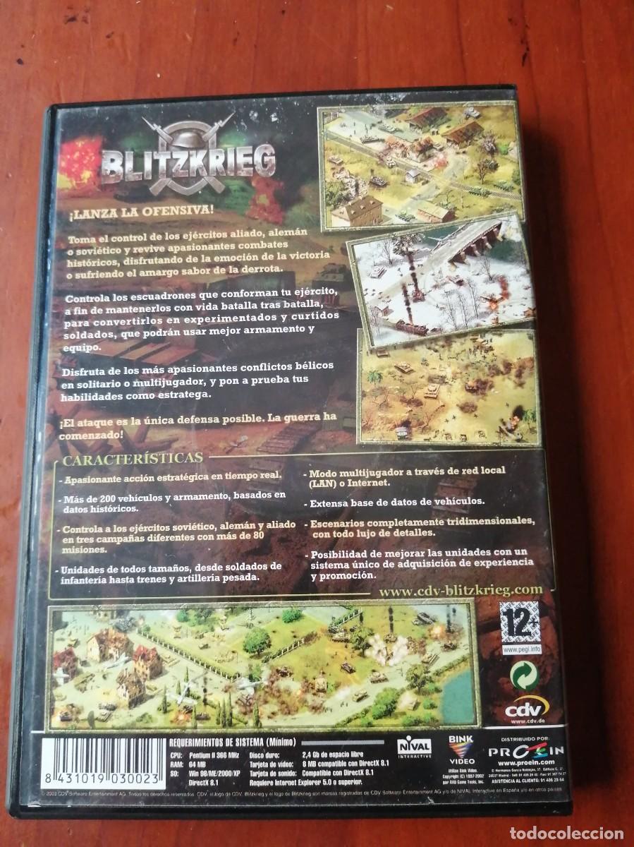 Videojuegos y consolas: PC CD ROM JUEGO BLITZKRIEG - Foto 2