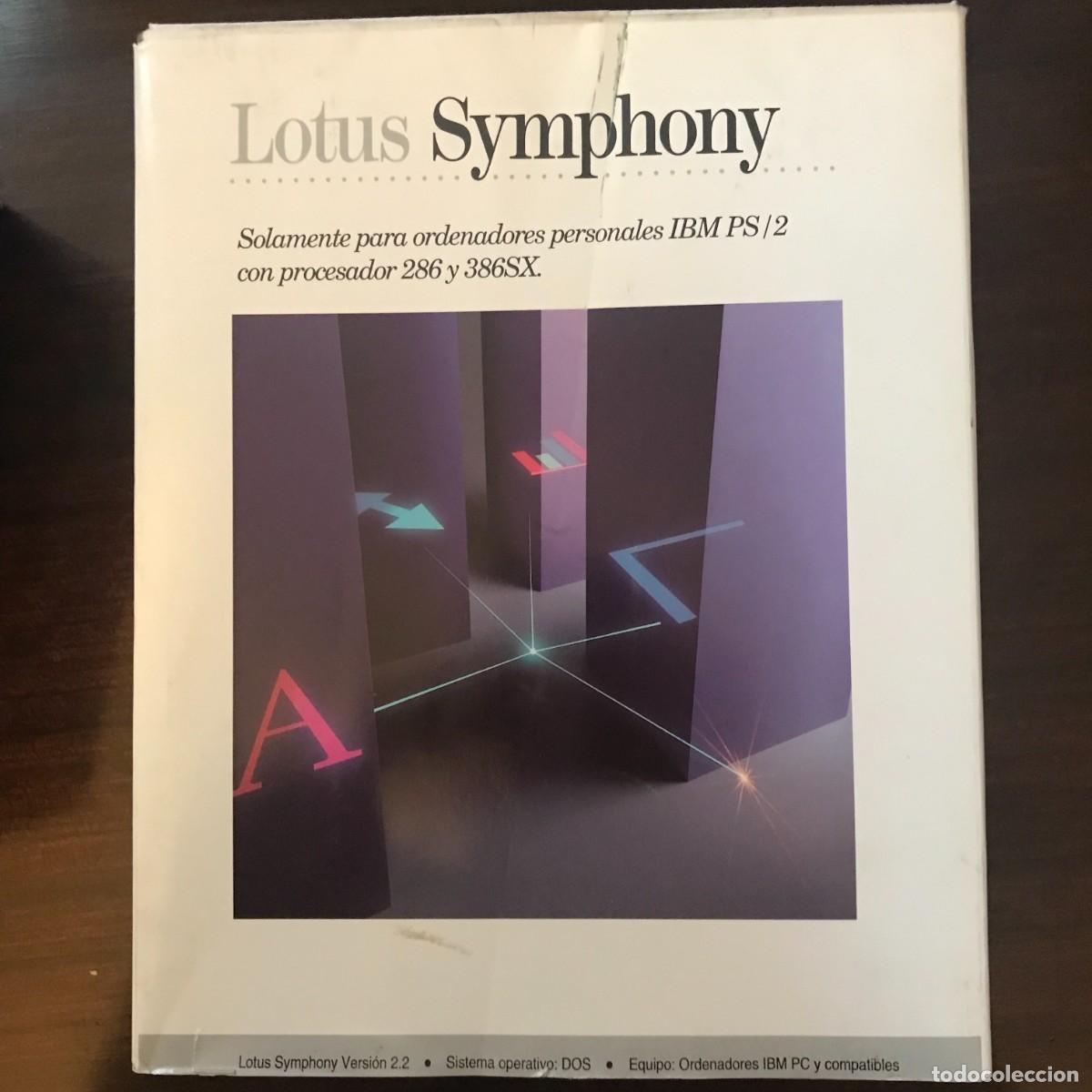 Videojuegos y consolas: LOTUS SYMPHONY MICROSOFT MS-DOS PC VINTAGE - Foto 1