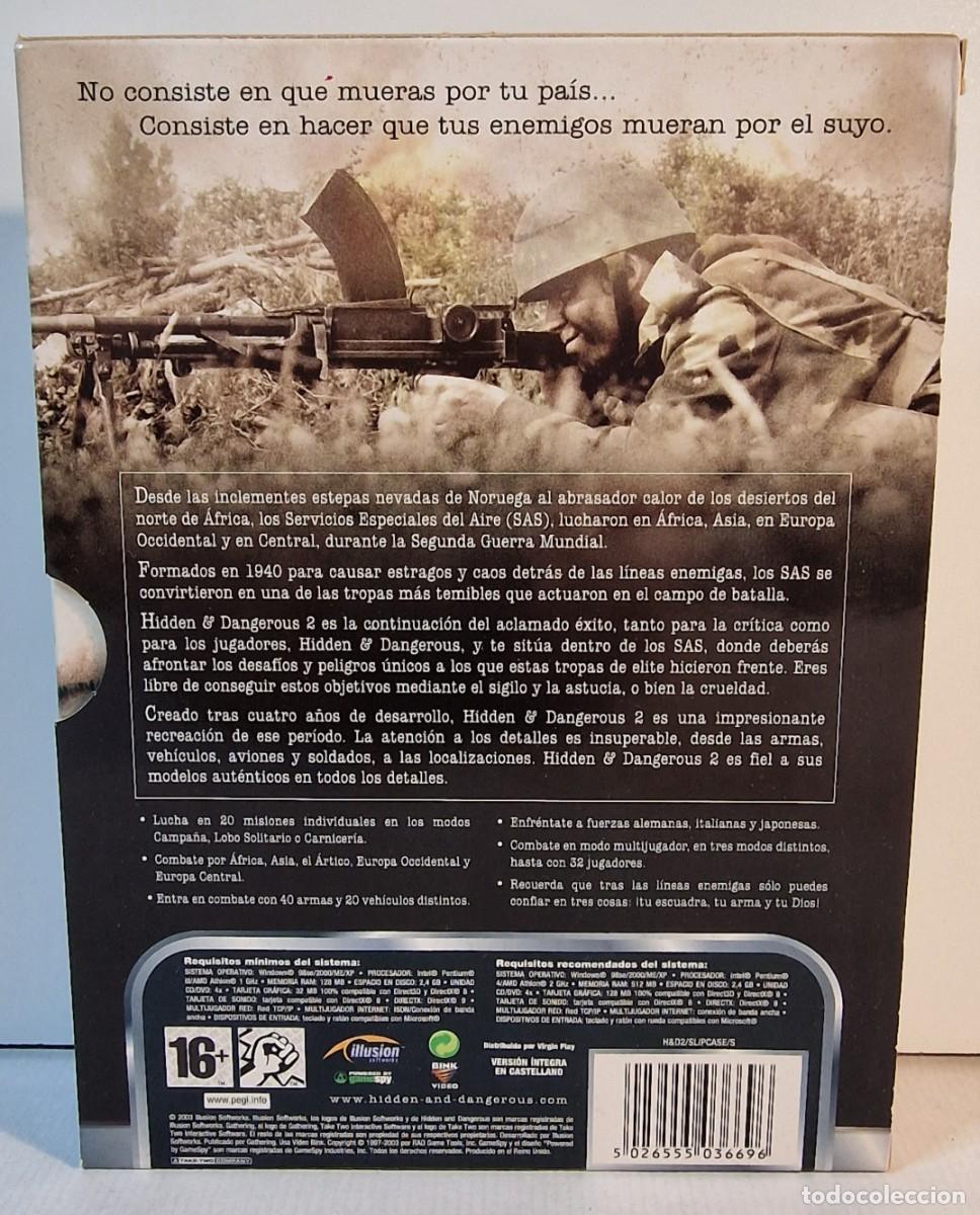 Videojuegos y consolas: HIDDEN & DANGEROUS 2 / PRIMERA EDICI&Oacute;N 2003 EN CASTELLANO / PC CD-ROM - Foto 2