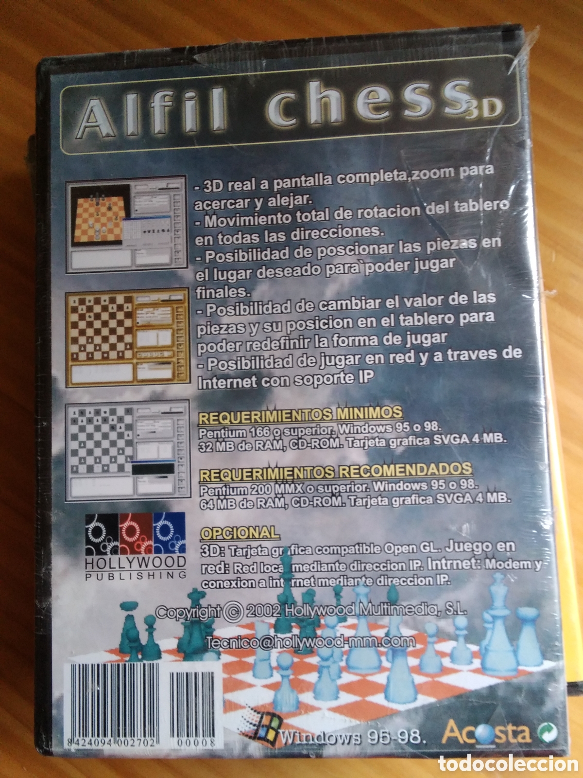 Videojuegos y consolas: Alfil chess 2.2 juego para pc contiene cd - Foto 2
