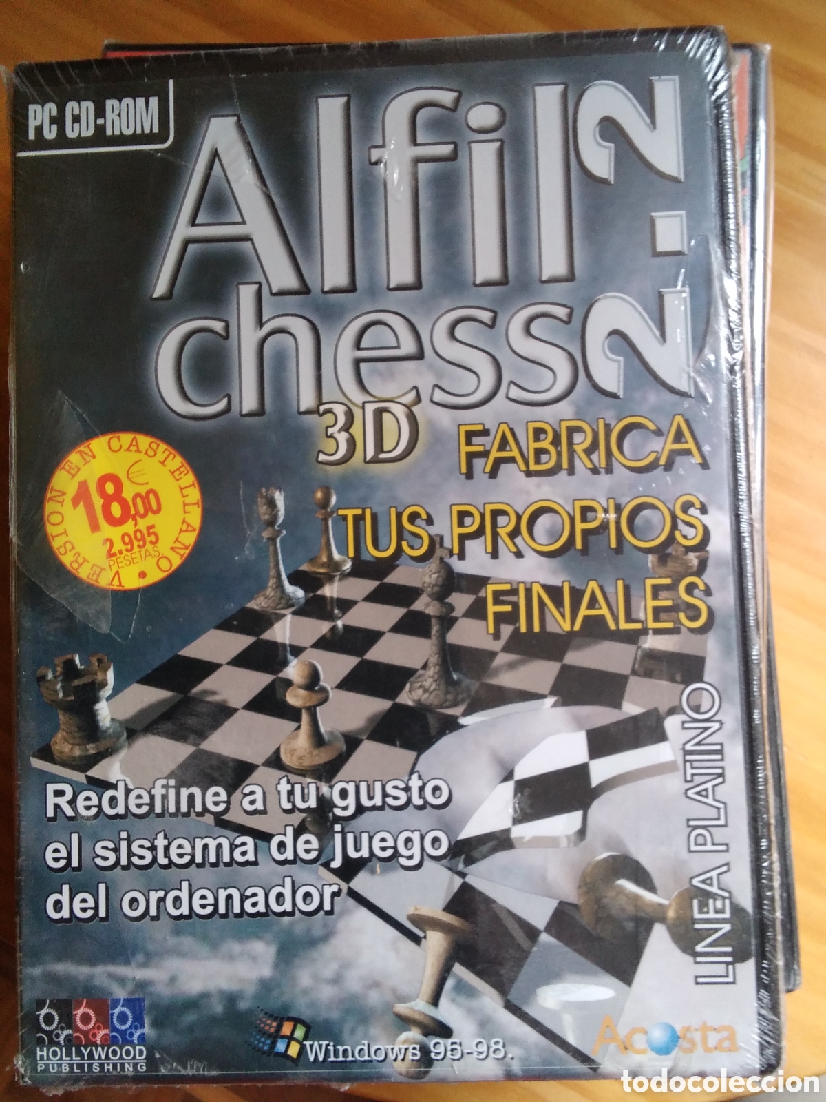 Videojuegos y consolas: Alfil chess 2.2 juego para pc contiene cd - Foto 1