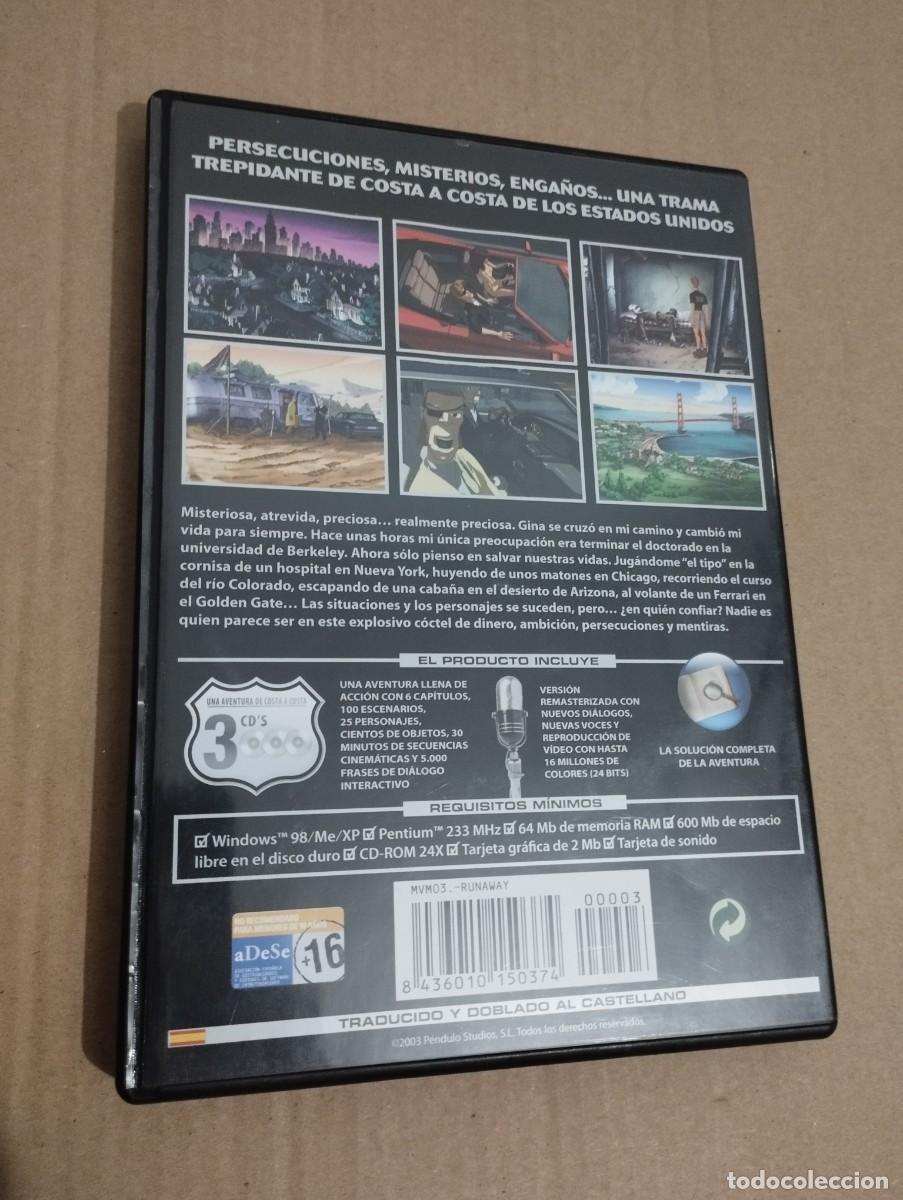 Videojuegos y consolas: RUNAWAY. ROAD ADVENTURE (PC. CD-ROM) 3 DISCOS - Foto 4